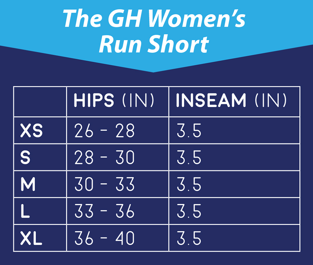 GH Women's Run Shorts