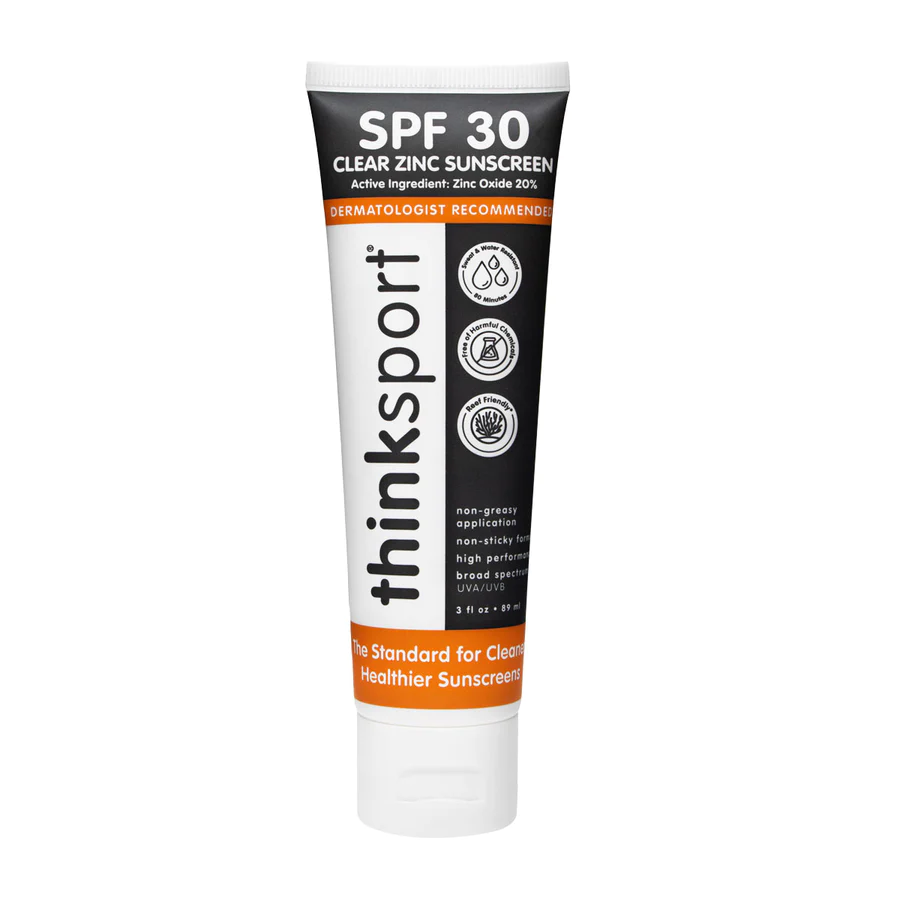 Thinksport SPF 30 Clear Zinc Sunscreen 3oz